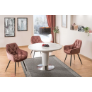 Стул SIGNAL CHERRY Velvet Bluvel 52 античный розовый/черный мат